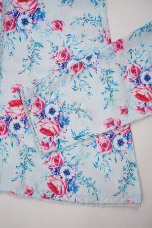 Khaddar Floral Printed 2pcs A-Line Maxi Collection KFP--12