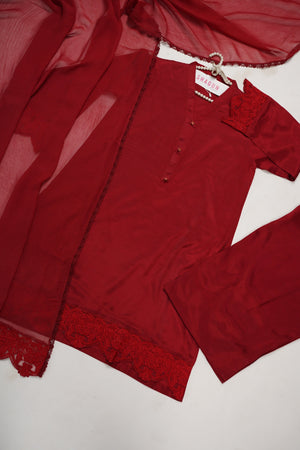 3Pcs Farshi set design (Red)