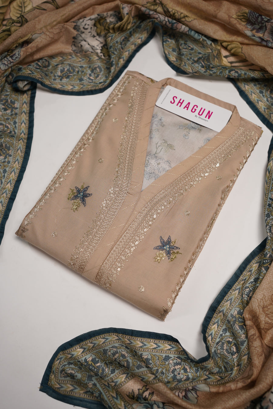 ORIGINAL BIN SAEED EMBROIDERED COTTON EID COLLECTION FH-001