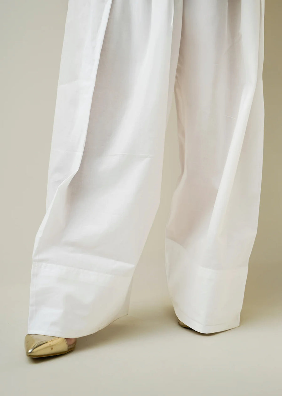 Farshi shalwar - Off White