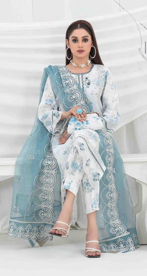 Dastaan Floral Exclusive Branded Eid Collection VOL-4 2024 TS-10