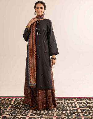 Nishat Ajrak Printed Embroidered Suit