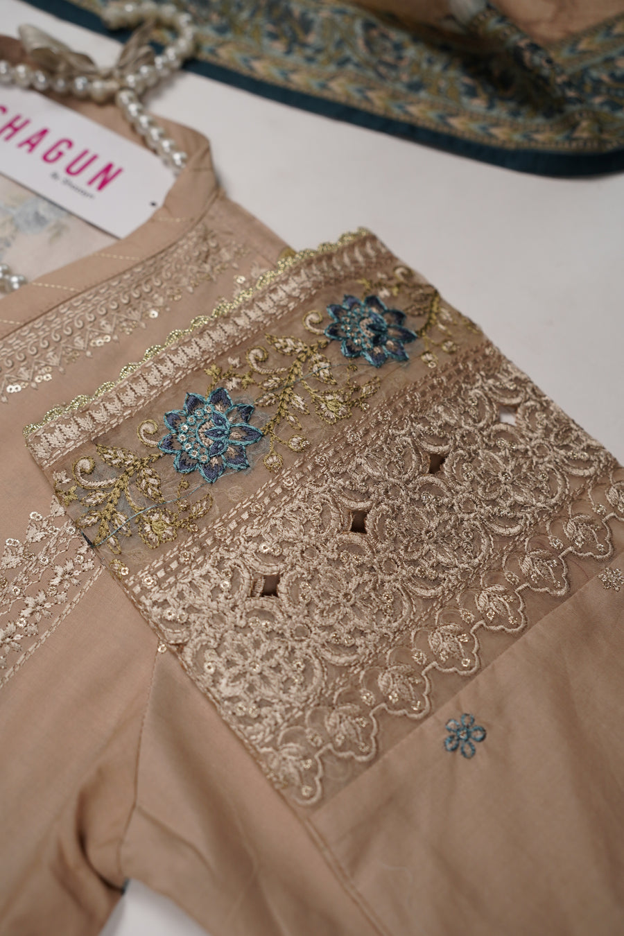 ORIGINAL BIN SAEED EMBROIDERED COTTON EID COLLECTION FH-001