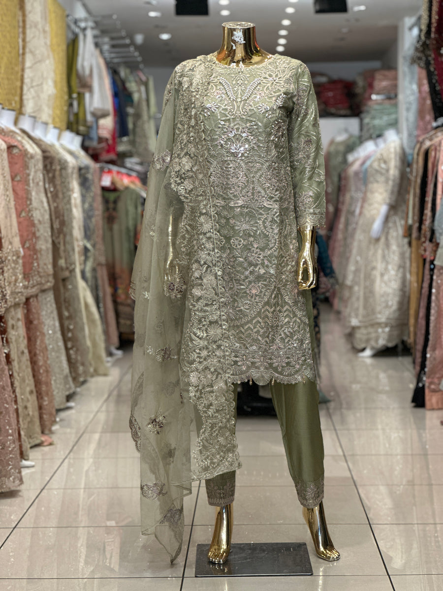 Rang-e-Jahaan Luxury Organza Collection 2024 - Ayzel 016