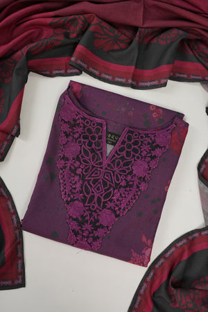 Shagun Original Designer 3 pcs Khaddar Eid Collection 2025 Z-01