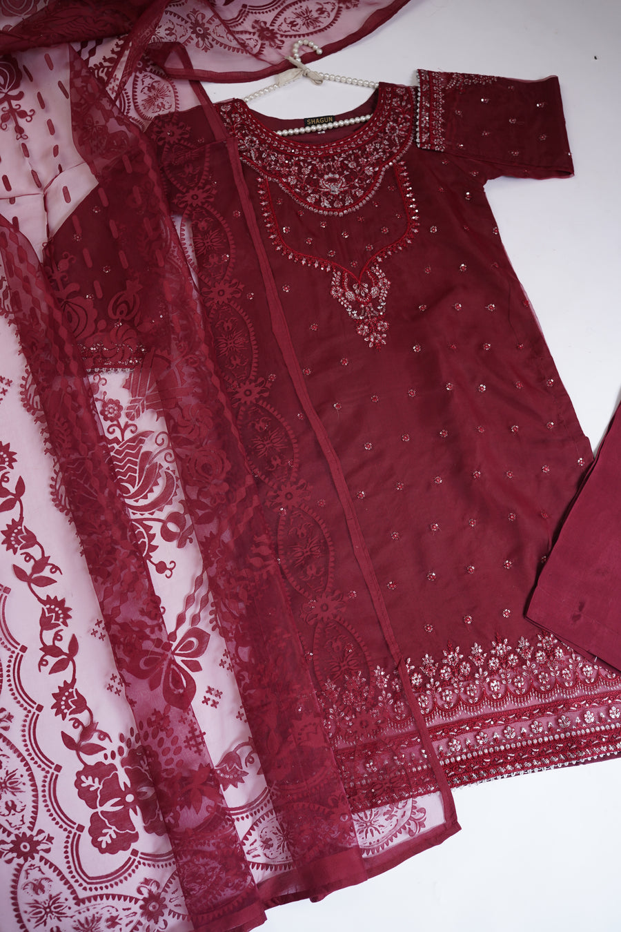 Shagun Organza budget wear Eid Collection Vol 2 SK-001