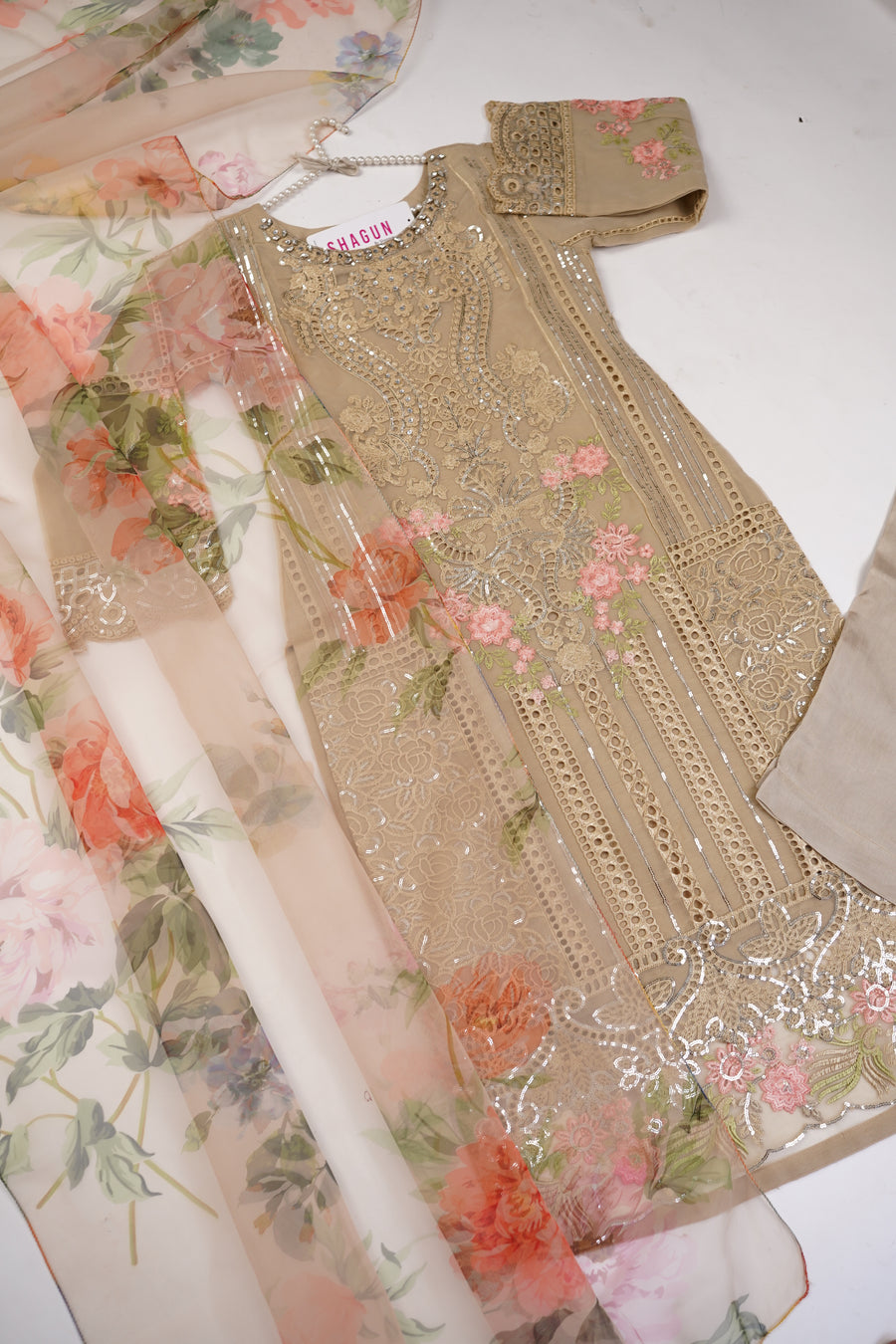 Shagun Organza budget wear Eid Collection Vol 2 SK-0016