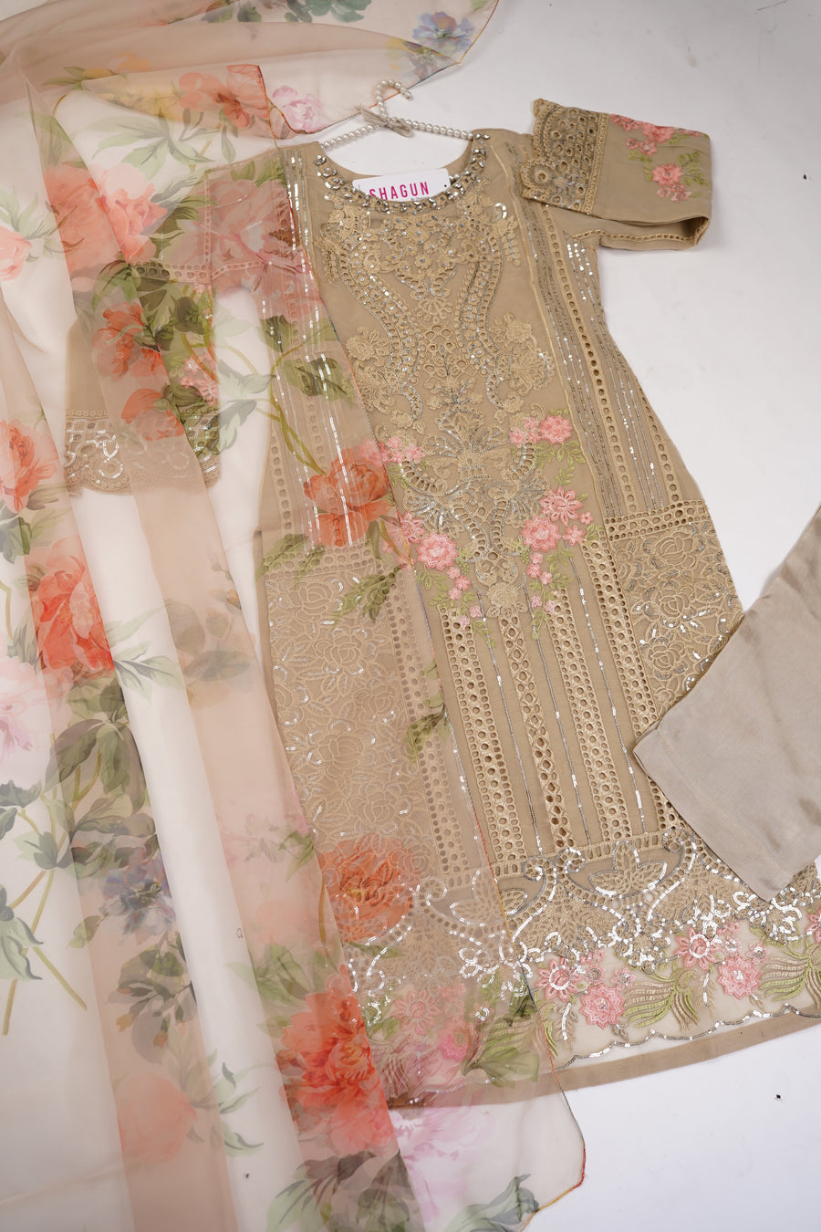 Shagun Organza budget wear Eid Collection Vol 2 SK-0016