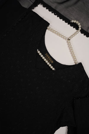 shagun exclusive plazo trouser cotton collection  SD-04 (Black)