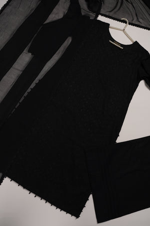 shagun exclusive plazo trouser cotton collection  SD-04 (Black)