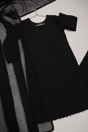 shagun exclusive plazo trouser cotton collection  SD-04 (Black)