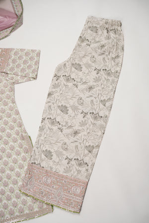 Rang-e-Noor Embroidered Crepe Silk Shirt With Plazzo Bottom And Printed Dupata CL-05