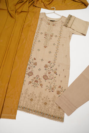 Original Tawakal Embroidered Viscose Jacquard Shirt With Viscose Trouser And Fancy Broshia Banarsi Dupata VJ-01