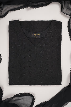 shagun exclusive plazo trouser cotton collection  SD-04 (Black)