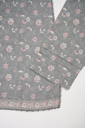 Original Bin Saeed Printed Khaddar Shirt With Printed Shawl and Printed Bottom ZT-08