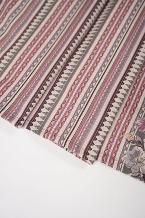 Original Bin Saeed Printed Khaddar Shirt with printed shawl and plan bottom ZT-09