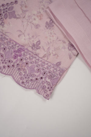 Original Kanwal by Sobia Waseem Embroidered Dhanak Shirt With Printed Scarf and Plan Bottom KS-06