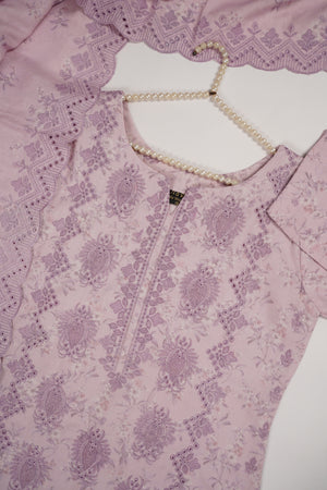 Original Kanwal by Sobia Waseem Embroidered Dhanak Shirt With Printed Scarf and Plan Bottom KS-06