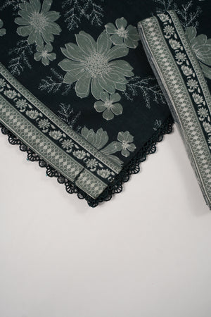 Original Bin Saeed printed Khaddar shirt with printed shawl and printed shawl ZT-13