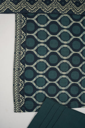 Original Tawakal printed Khaddar shirt with printed shawl and plan bottom ZT-29