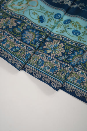 Original Bin Saeed printed Khaddar  shirt with printed shawl and plan bottom ZT-25