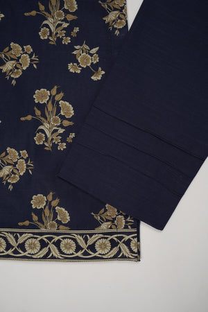 Original Tawakal Printed Khaddar Shirt with printed shawl and plan bottom ZT-26