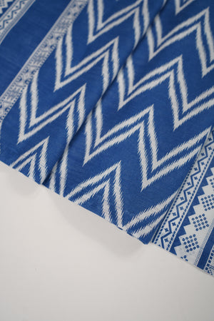 Original Bin Saeed printed Khaddar  shirt with printed shawl and plan bottom ZT-23
