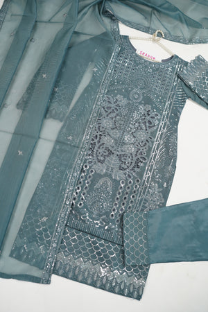 Shagun Organza Budget Wear Eid Collection | HU-010
