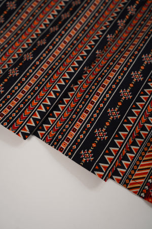 Original Bin Saeed printed Khaddar  shirt with printed shawl and printed bottom ZT-18