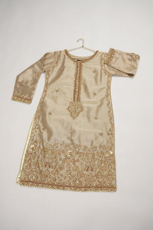 Noor-e-Fishan  Premium Masori shirt with pure chiffon scarf and premium Masori Plazzo STQ-03