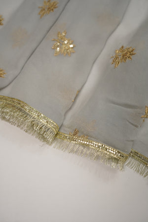 Noor-e-Fishan Premium Masori shirt with pure chiffon scarf and premium Masori Plazzo STQ-01