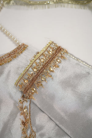Noor-e-Fishan Premium Masori shirt with pure chiffon scarf and premium Masori Plazzo STQ-01