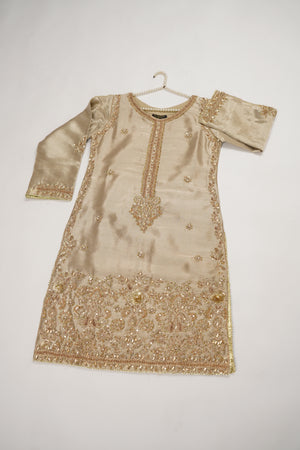 Noor-e-Fishan Premium Masori shirt with pure chiffon scarf and premium Masori Plazzo STQ-02