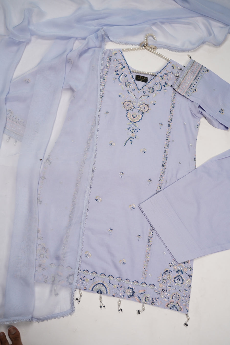 shagun exclusive farshi shalwar lawn collection 2025 MH-006 (get it before Eid)