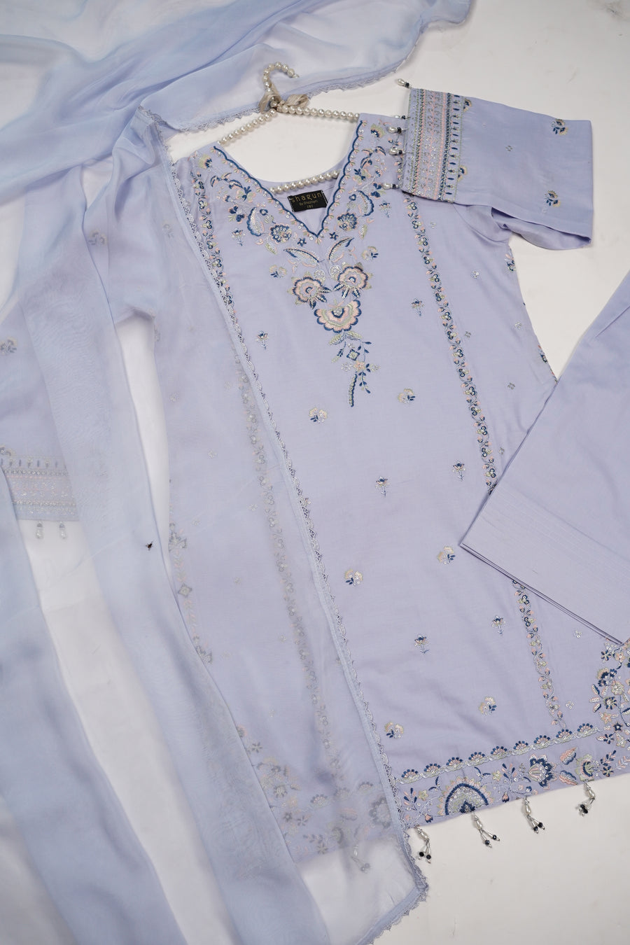 shagun exclusive farshi shalwar lawn collection 2025 MH-006 (get it before Eid)