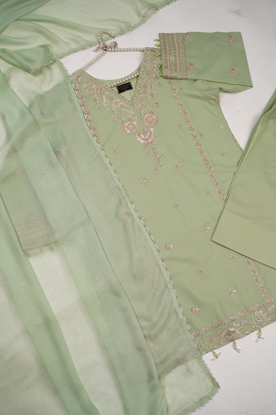 shagun exclusive farshi shalwar lawn collection 2025 MH-005