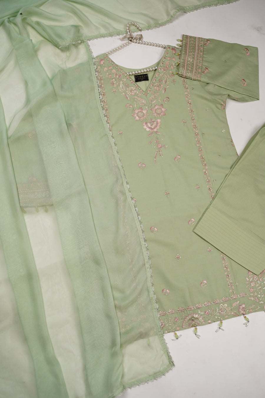shagun exclusive farshi shalwar lawn collection 2025 MH-005