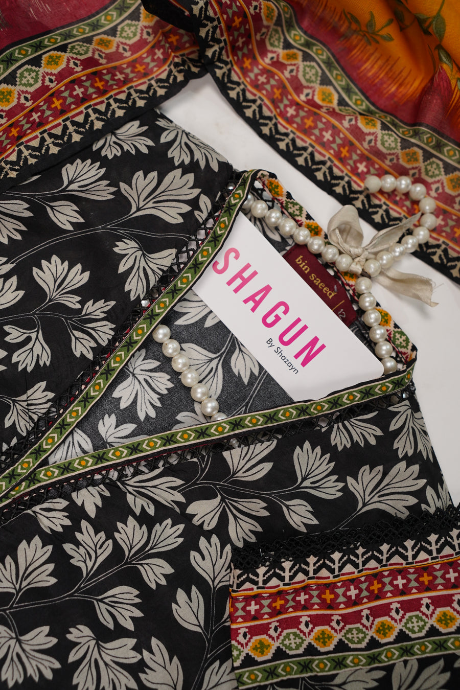 ORIGINAL BIN SAEED FARSHI PRINTED LAWN VOI 2 EID COLLECTION BR-002