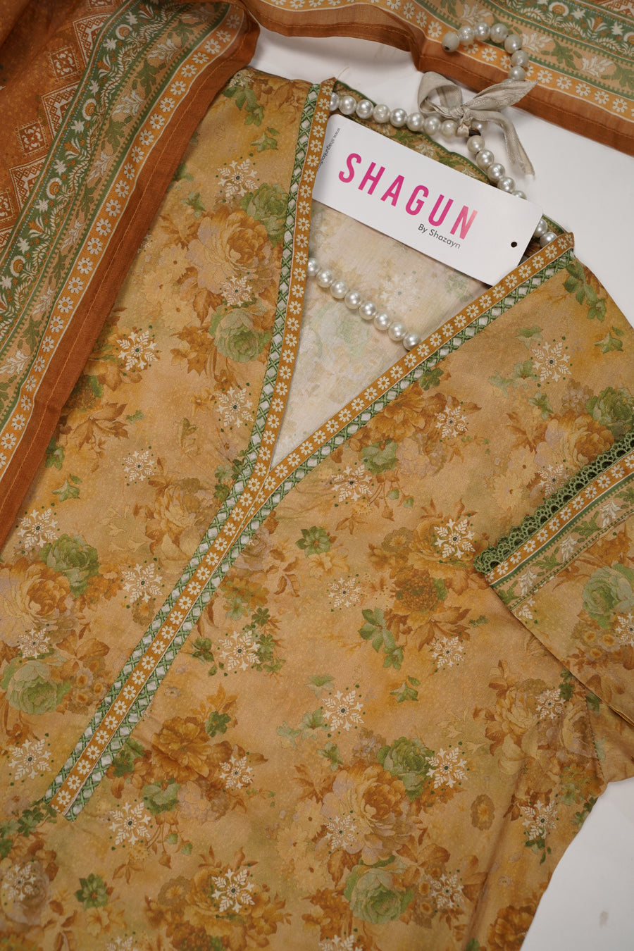 ORIGINAL BIN SAEED PRINTED LAWN VOI 2 EID COLLECTION BR-003