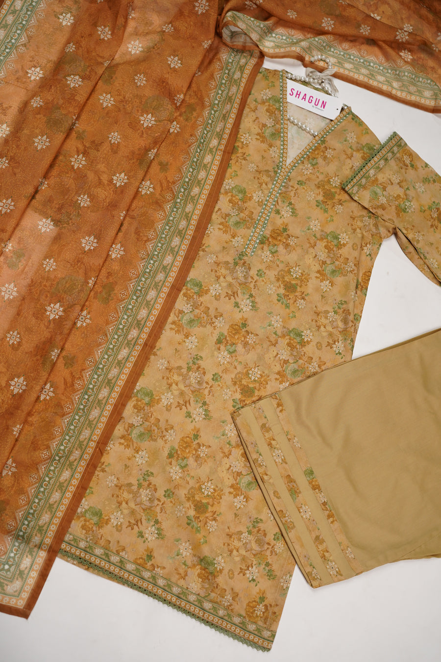 ORIGINAL BIN SAEED PRINTED LAWN VOI 2 EID COLLECTION BR-003