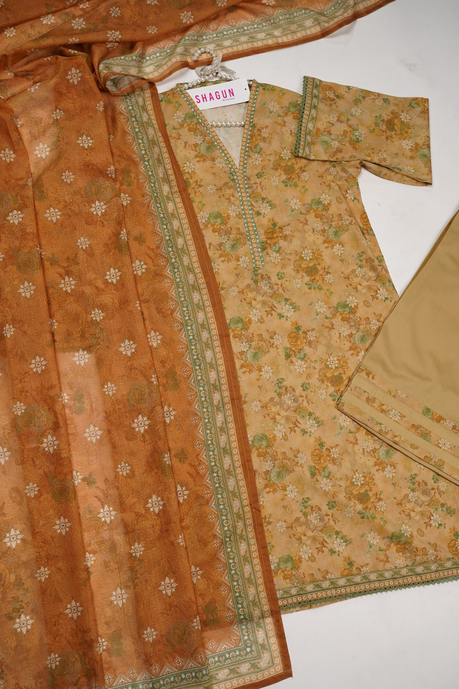 ORIGINAL BIN SAEED PRINTED LAWN VOI 2 EID COLLECTION BR-003