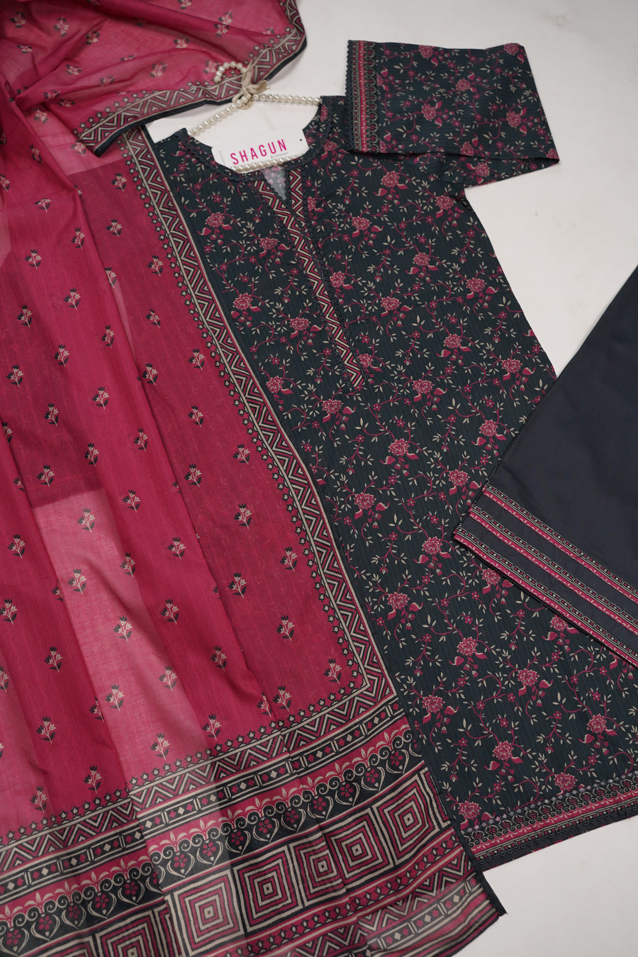 ORIGINAL BIN SAEED PRINTED LAWN VOI 2 EID COLLECTION BR-004