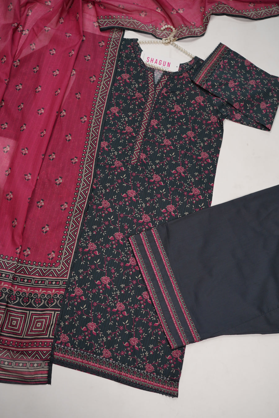 ORIGINAL BIN SAEED PRINTED LAWN VOI 2 EID COLLECTION BR-004