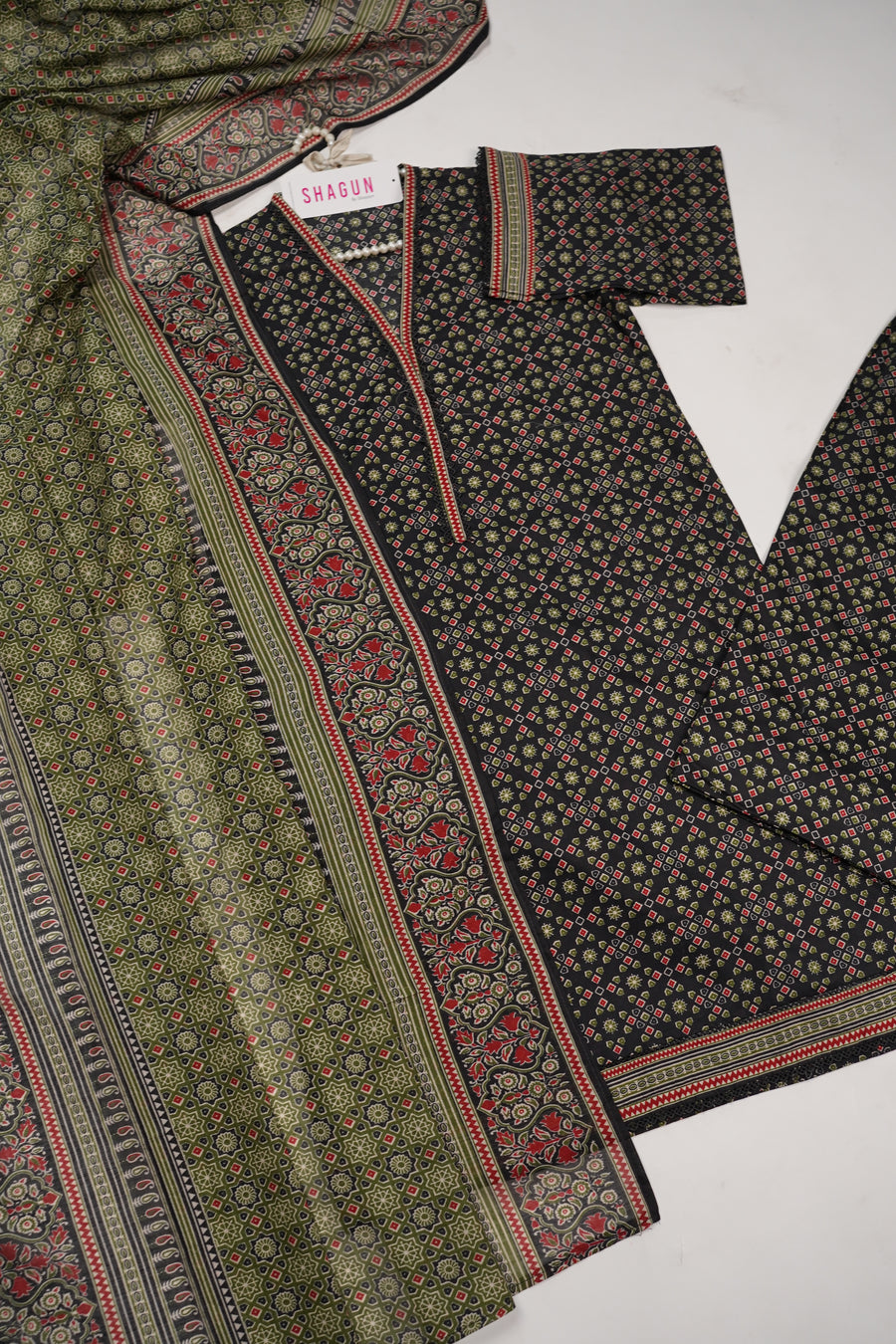 ORIGINAL BIN SAEED FARSHI PRINTED LAWN VOI 2 EID COLLECTION BR-005