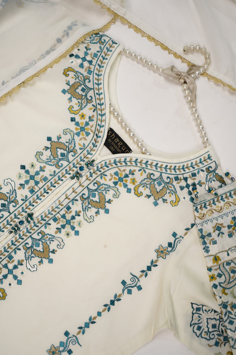 shagun exclusive farshi shalwar lawn collection 2025 MH-003