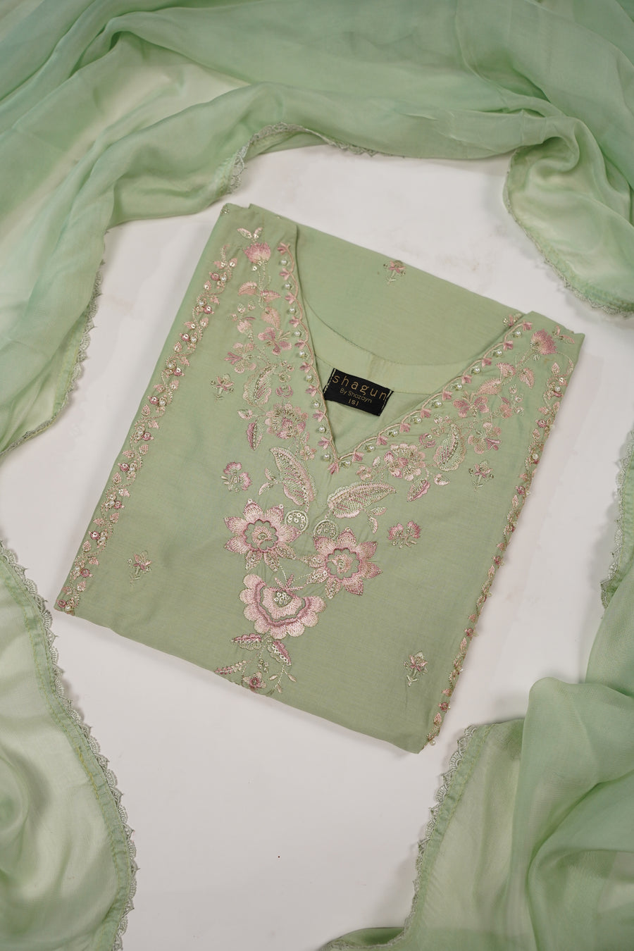 shagun exclusive farshi shalwar lawn collection 2025 MH-005