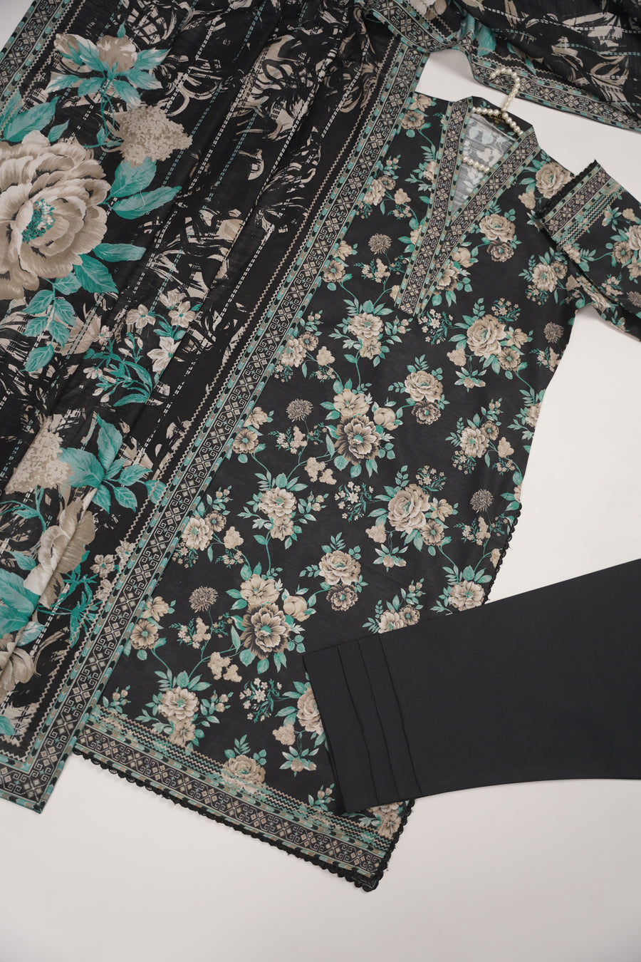 Original Bin Saeed Khaddar 3 PCS Collection HB-08