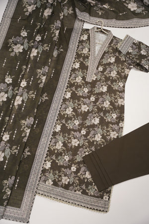 Original Bin Saeed Khaddar 3 PCS Collection HB-07