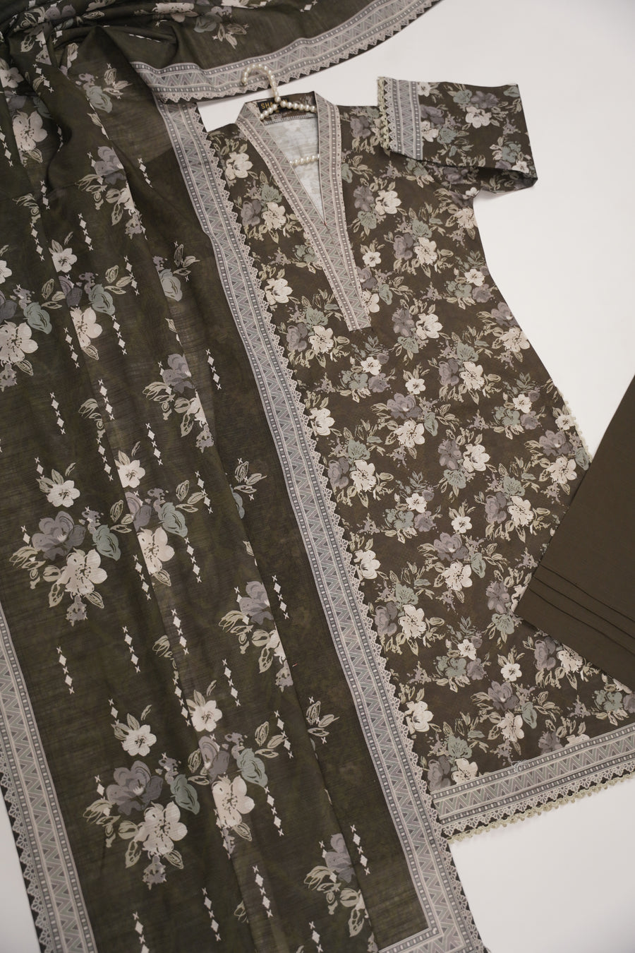 Original Bin Saeed Khaddar 3 PCS Collection HB-07