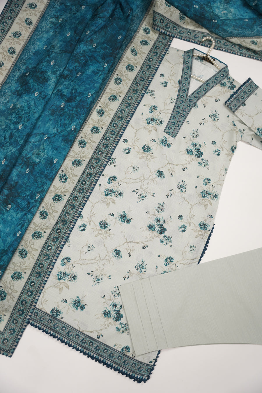 Original Bin Saeed Khaddar 3 PCS Collection HB-09